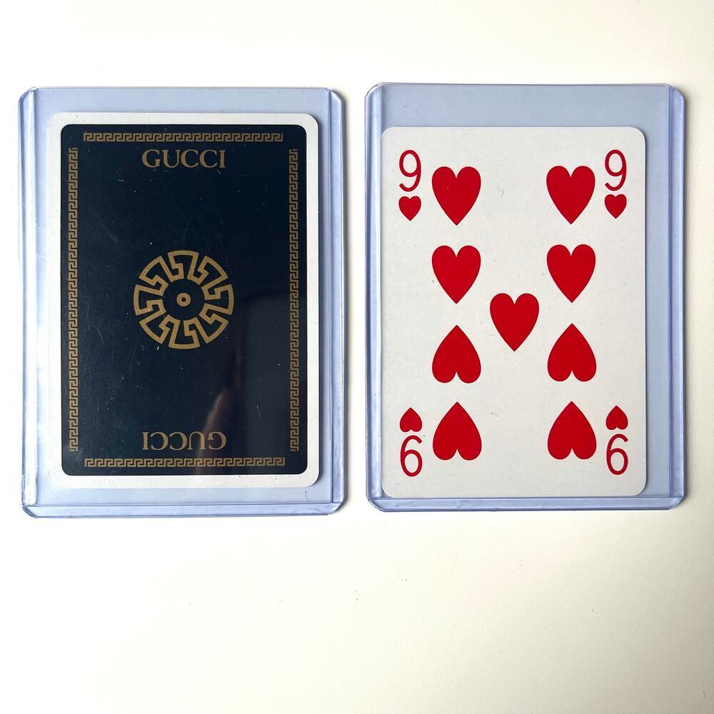 GUCCI Collectible Playing Card, 9 of Hearts